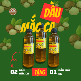 DẦU HẠT MACCA NGUYÊN CHẤT ÉP LẠNH THÁI CHÂU 500ML